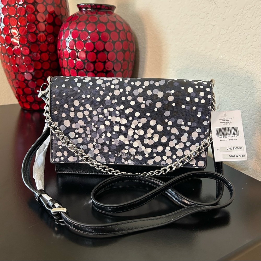 Kate Spade Cameron Convertible Crossbody in Soiree Dot MSRP $279
